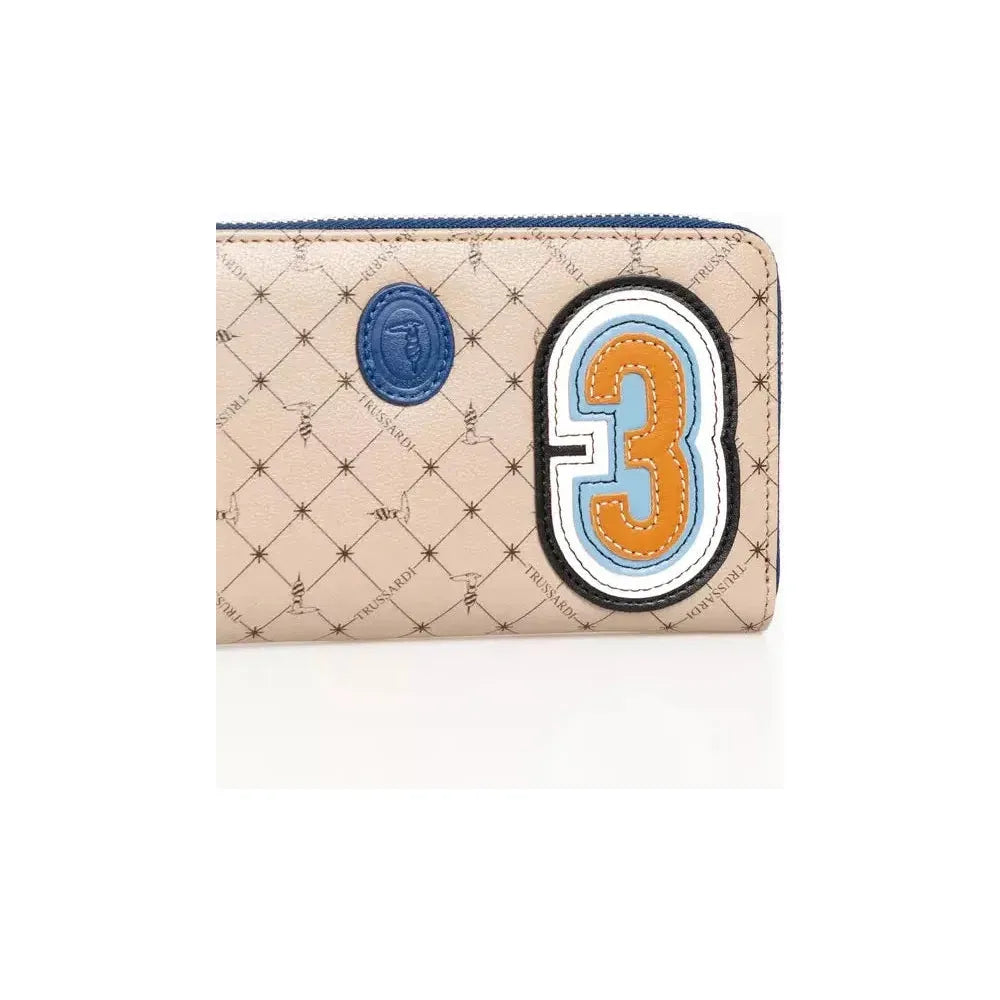 Trussardi Beige Leather Men Wallet Wallet