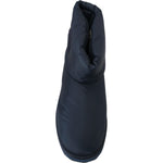 Dolce & Gabbana Blue Nylon Boots Padded Mid Calf Shoes