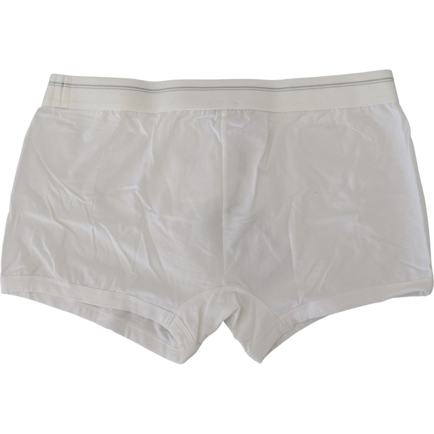 Dolce & Gabbana White Cotton Blend Regular Boxer Underwear BIK1592 - IT4