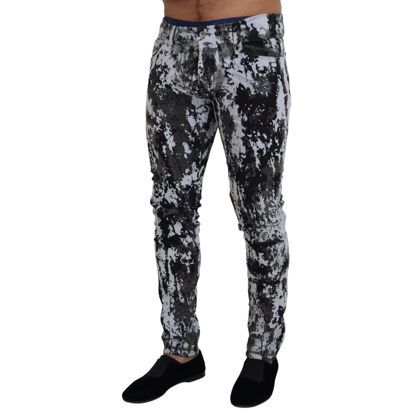 Dolce & Gabbana Multicolor Cotton Tie Dye Skinny Denim Jeans