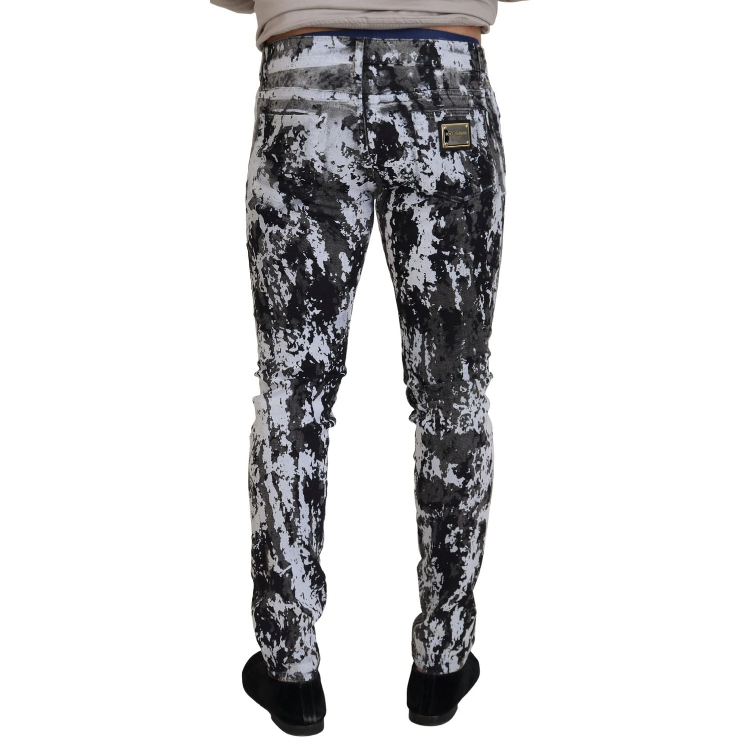 Dolce & Gabbana Multicolor Cotton Tie Dye Skinny Denim Jeans