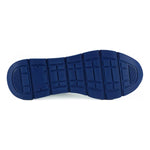 Versace Elegant Blue and White Leather Sneakers