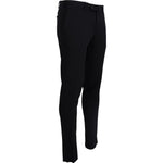 Domenico Tagliente Elegant Black Italian Dress Pants Domenico Tagliente Black