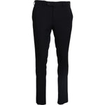 Domenico Tagliente Elegant Black Italian Dress Pants Domenico Tagliente Black