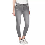 Yes Zee Gray Cotton Women's Jean YE-10567-W25
