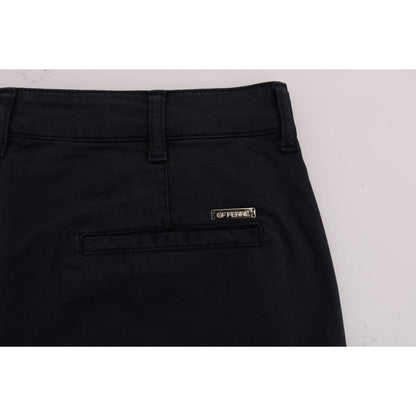 GF Ferre Blue Cotton Stretch Chinos Pants