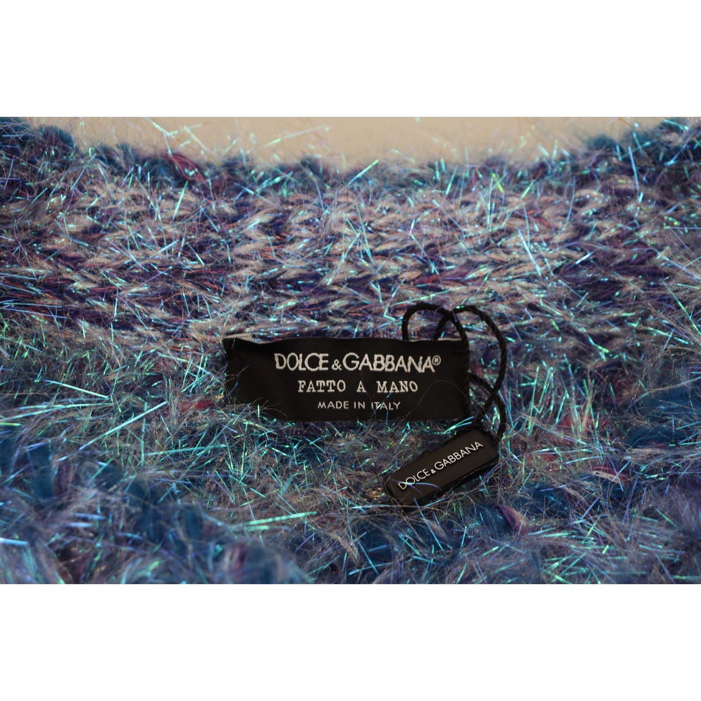 Dolce & Gabbana Multicolor Polyester Fringes Coat Jacket