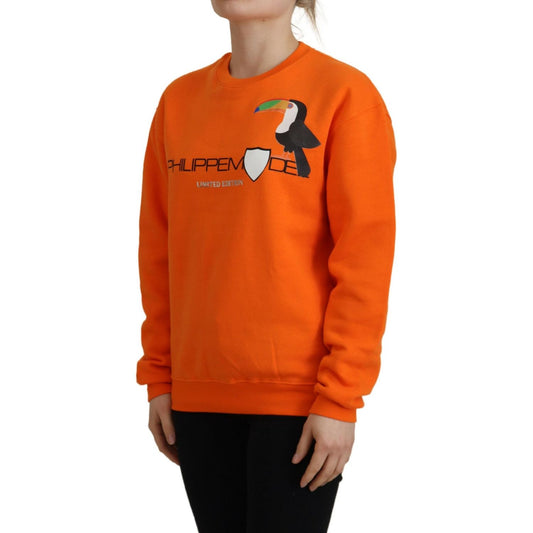 Philippe Model Orange Printed Long Sleeves Pullover Sweater TSH83290-40