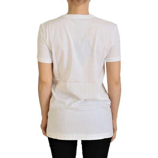Dolce & Gabbana White Cotton DG Loves SUD T-shirt TSH8086- 36