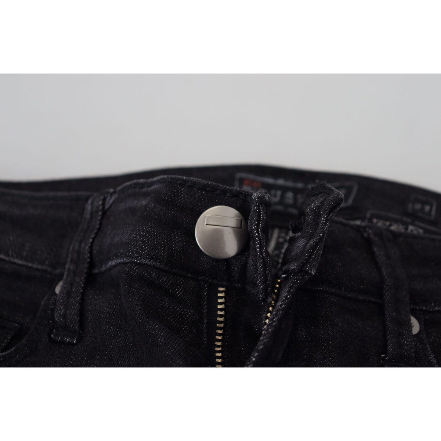 Acht Black Cotton Slim Fit Women Casual Denim Jeans