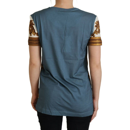 Dolce & Gabbana Multicolor DG Logo Angel Printed Shirt Top