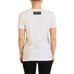 Dolce & Gabbana T-shirt Top White Textured Short Sleeve TSH83663 -40