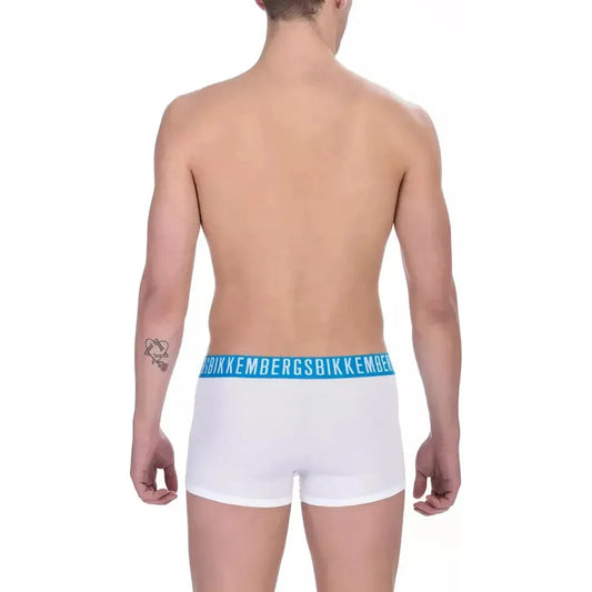Bikkembergs White Cotton Men's Trunk BI-22373-S