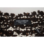 Dolce & Gabbana Brown Knitted Wool Fatto A Mano Sweater TSH83881- 44