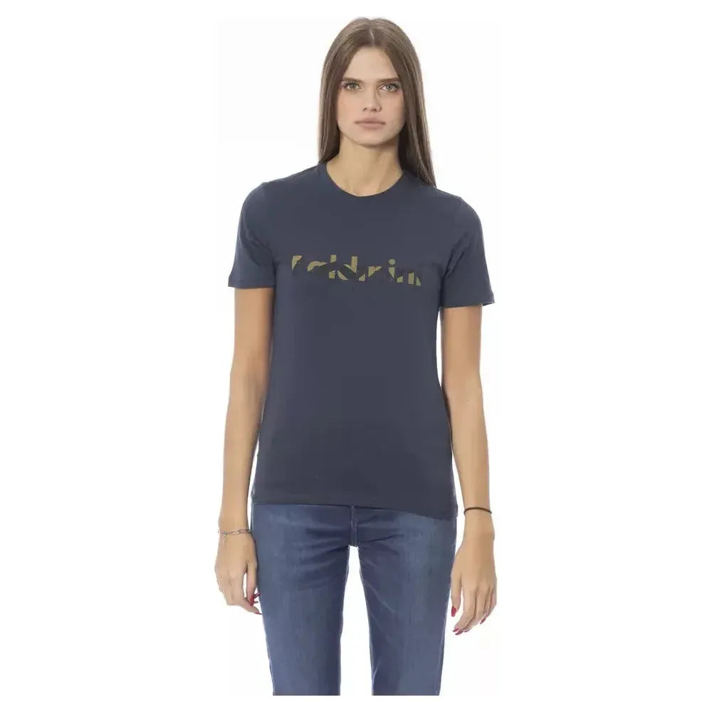 Baldinini Trend Blue Cotton T-Shirt