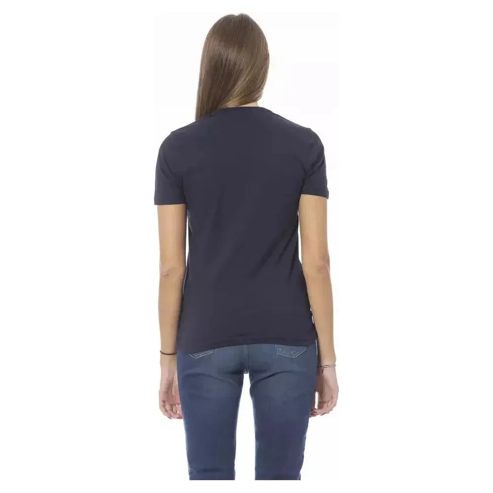 Baldinini Trend Blue Cotton T-Shirt