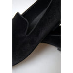 Dolce & Gabbana Black Velvet Loafers Formal Shoes
