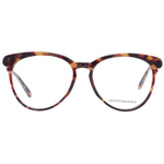 Scotch & Soda Brown Women Glasses Frame, full-rim round style with brown plastic frame and demo lenses, includes branded case.