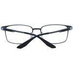 BMW Gray Men Glasses Frame with titanium material, full-rim rectangle style, grey color, and demo lenses. Suitable for men.