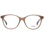 Maje Brown Women Glasses Frame in acetate, full-rim, round style with 51-16-140 size, brown color, branded case included.