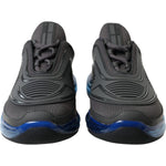 Prada Elegant Men's Black Mesh Sneakers Prada Dark Slate Gray