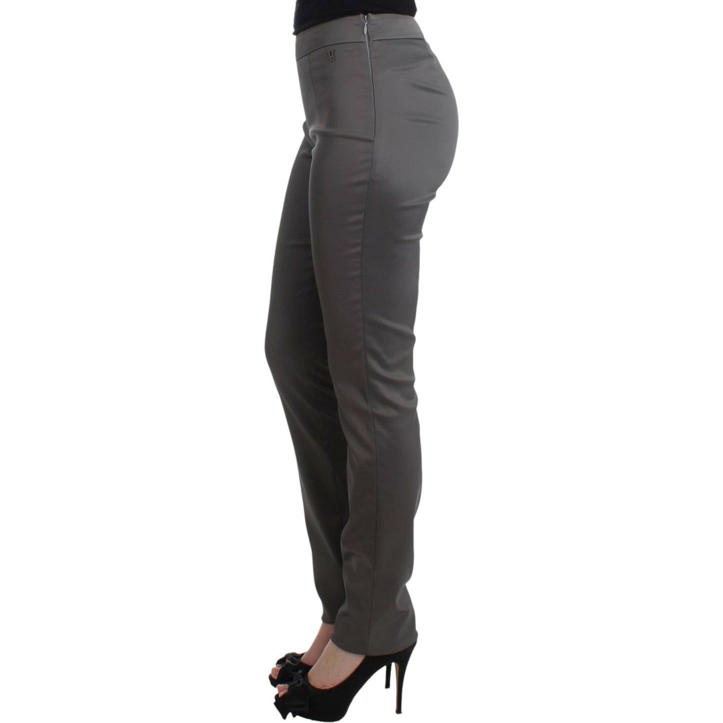 John Galliano Gray slim fit pants