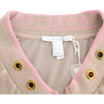 Cavalli Beige velvet zipup sweater SIG11836-1