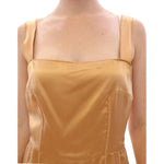 Dolce & Gabbana Bronze silk sheath dress GSS11464-1