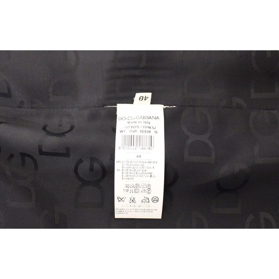 Dolce & Gabbana Gray Striped Wool Silk Dress Vest Gilet