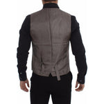 Dolce & Gabbana Beige Cotton Stretch Dress Vest Blazer VES10088-4