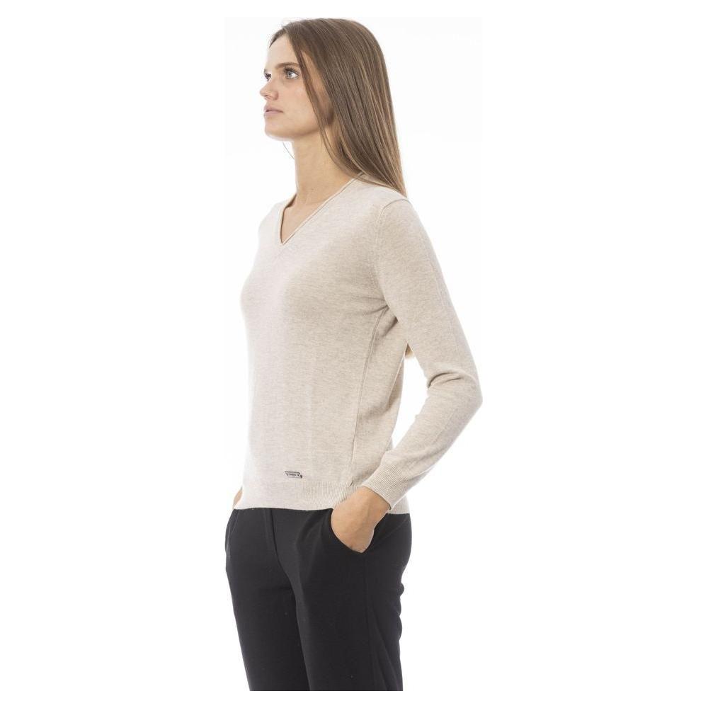 Baldinini Trend Beige Cashmere Women Sweater