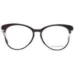 Alt Tag: Scotch & Soda Brown Women Glasses Frame, full-rim plastic, round style with demo lenses, size 55-16-140, includes branded case.