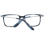 BMW Gray Men Glasses Frame - Rectangle, full-rim plastic, size 54-18-150, grey color with demo lenses, includes branded case.