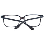 BMW Gray Men Glasses Frame, plastic full-rim rectangle style, grey color, size 56-15-145, includes branded case, no lenses effect.