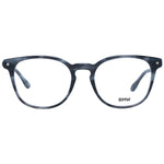 BMW Gray Men Glasses Frame with full-rim, grey plastic material and demo lenses, size 52-19-145, perfect for stylish men.