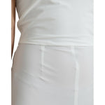 Dolce & Gabbana White Nylon Strapless Bodycon Jumpsuit Dress DR281060-40