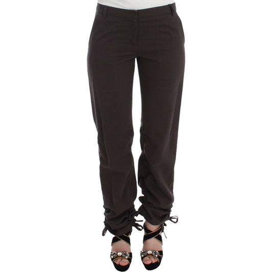 Ermanno Scervino Brown Chinos Casual Dress Pants Khakis