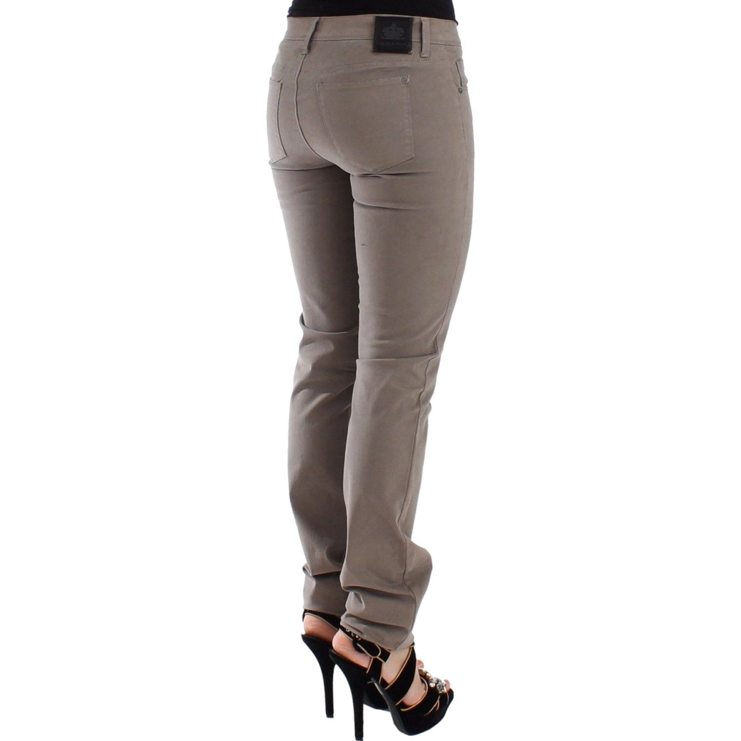 Ermanno Scervino Taupe Beige Slim Jeans Denim Pants Skinny SIG12685-1