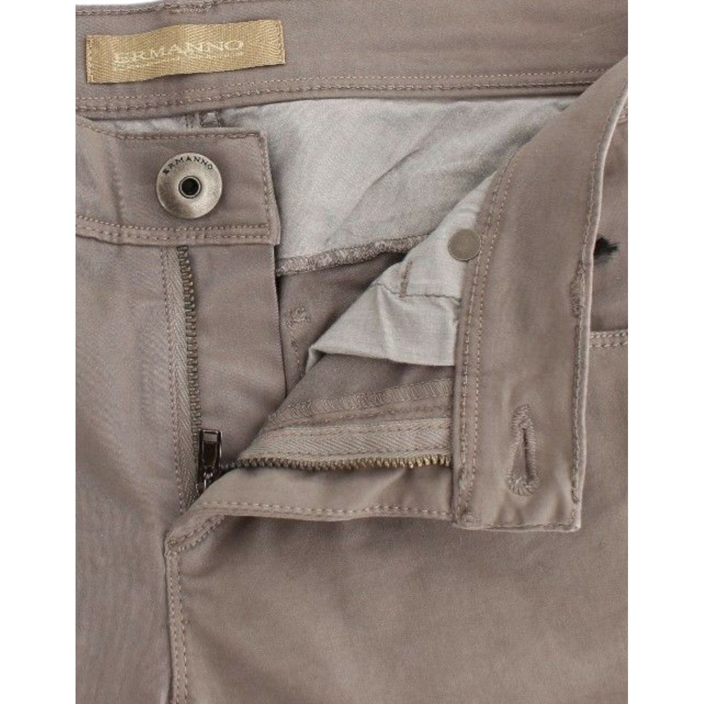 Ermanno Scervino Taupe Beige Slim Jeans Denim Pants Skinny SIG12685-1