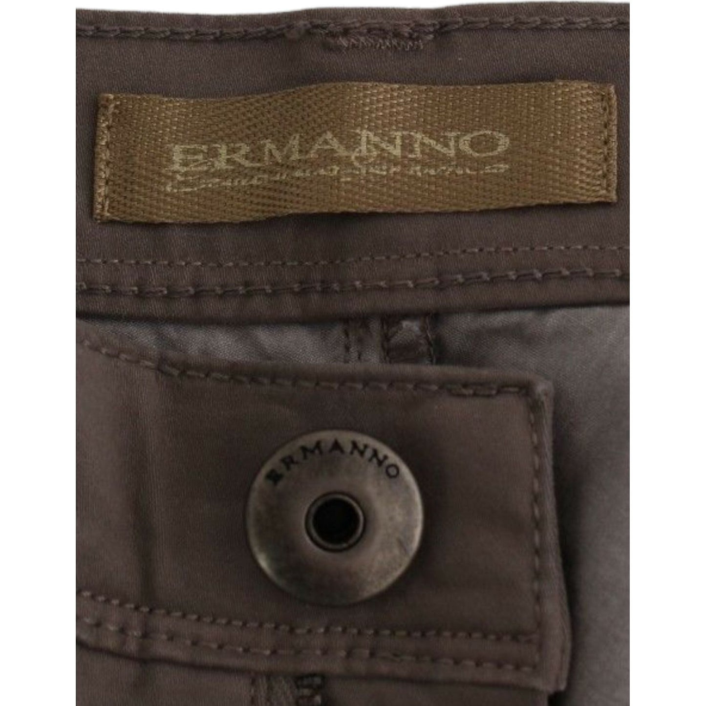 Ermanno Scervino Taupe Beige Slim Jeans Denim Pants Skinny SIG12685-1