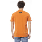 Invicta Orange Cotton Men T-Shirt IN-24031-S