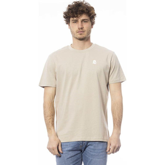 Invicta Beige Cotton Men T-Shirt IN-24039-S