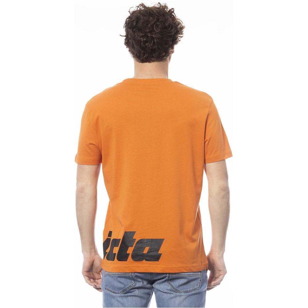 Invicta Orange Cotton Men T-Shirt IN-24037-S