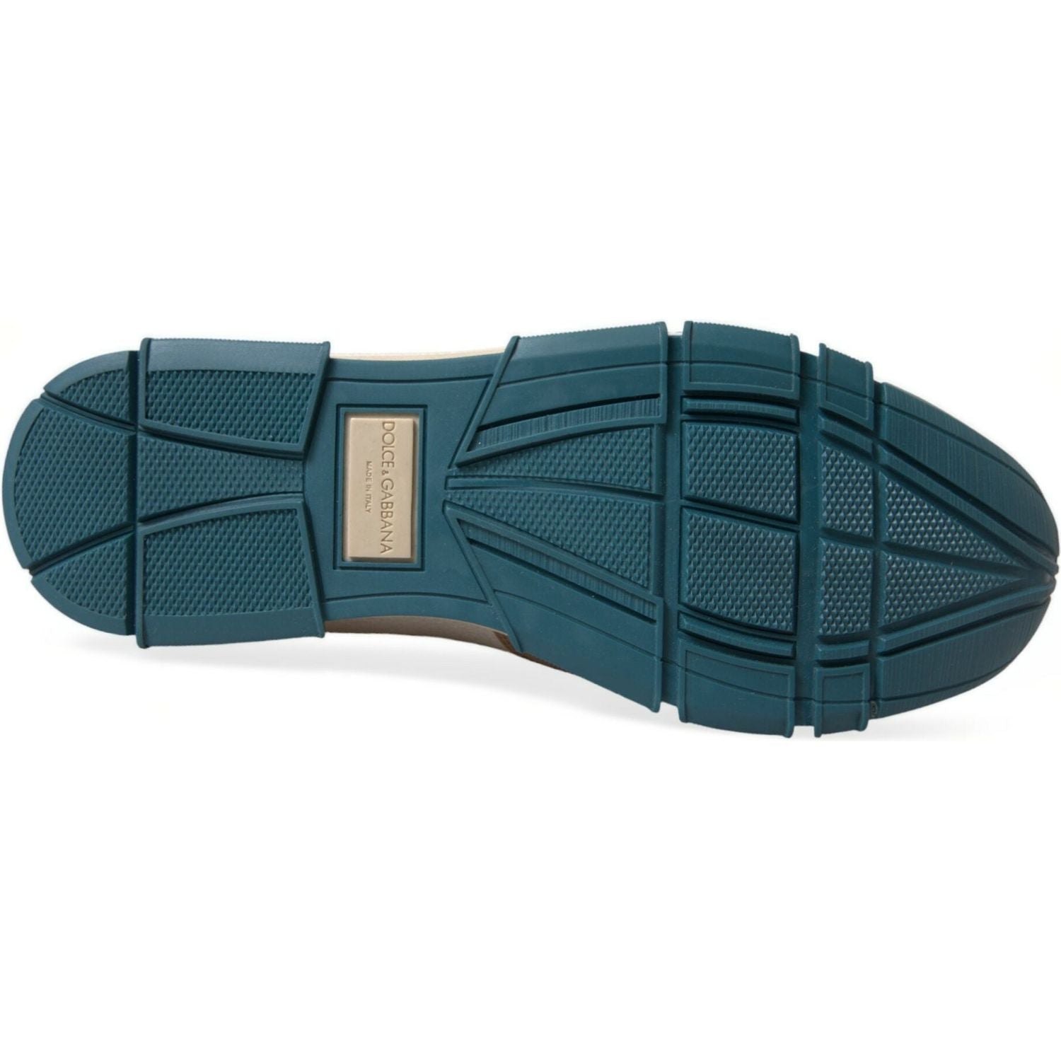 Dolce & Gabbana White Brown Leather Slip On Men Moccasin Shoes