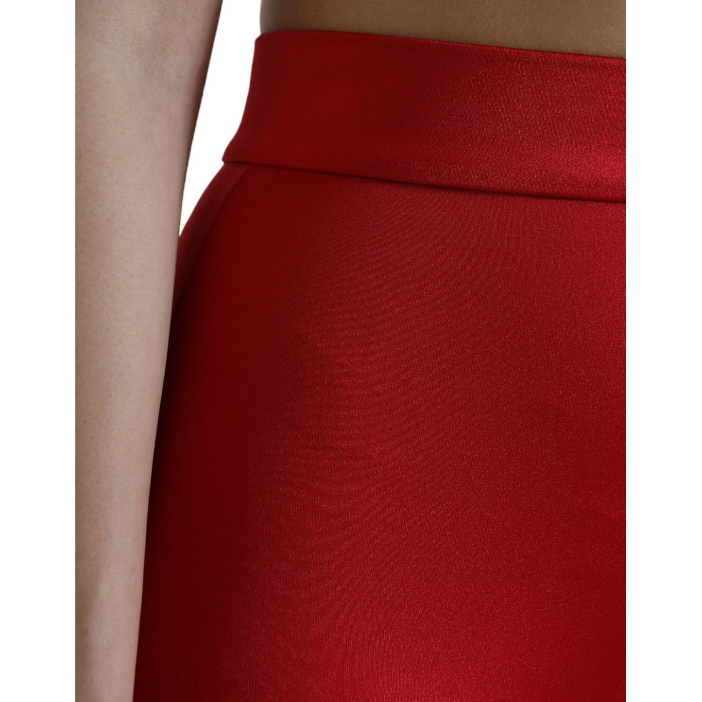 Dolce & Gabbana Red Stretch High Waist Cropped Leggings Pants PAN74928-40