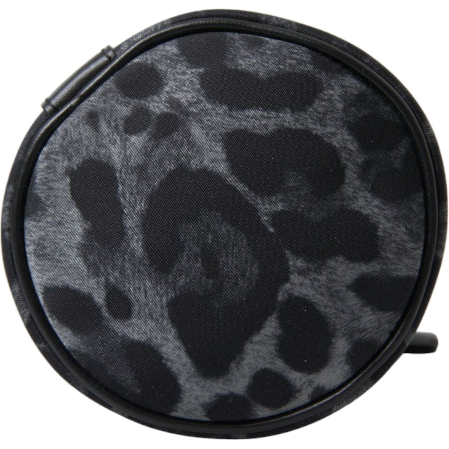 Dolce & Gabbana Black Leopard Round Slim Tote Bottle Cage Bag