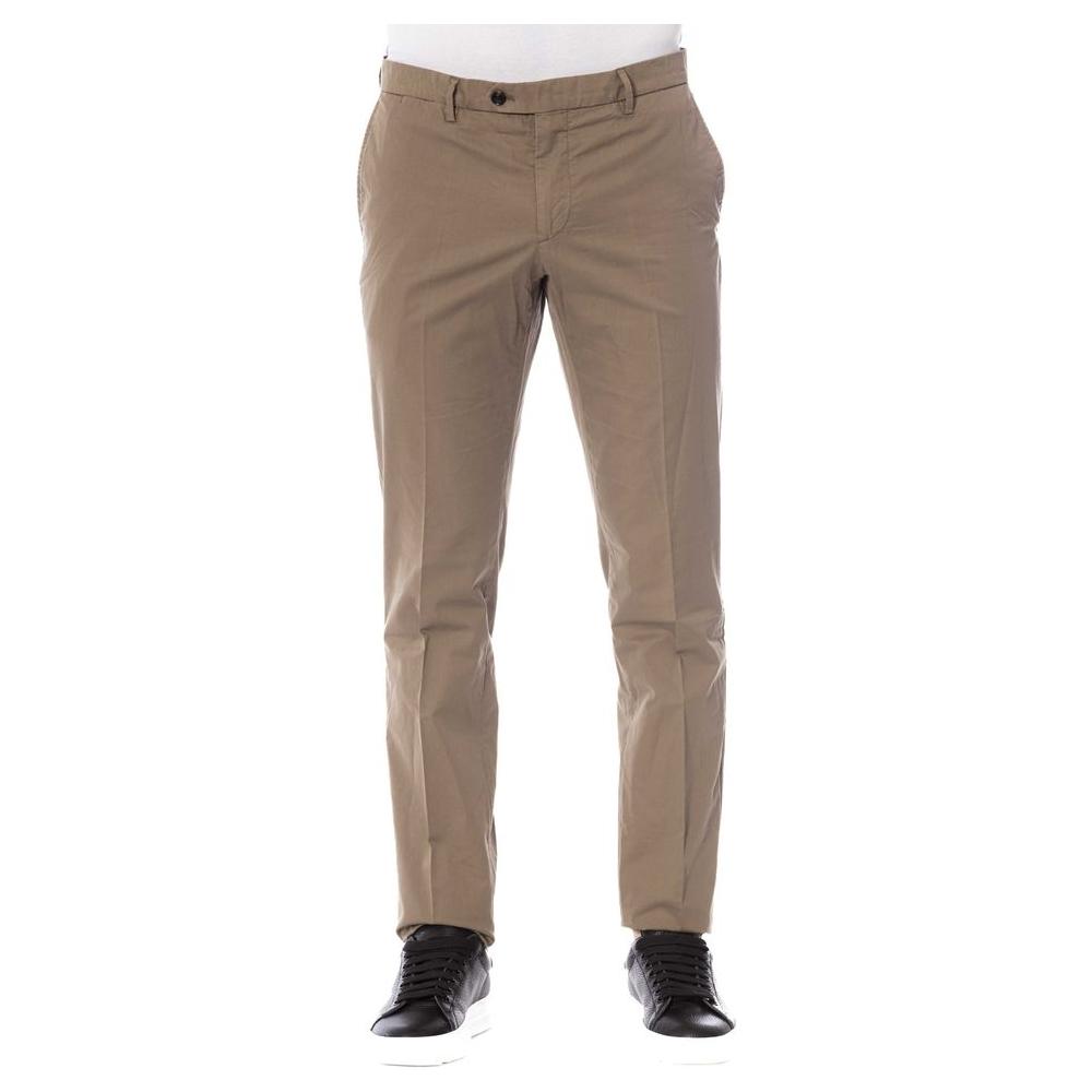 Trussardi Brown Cotton Pant