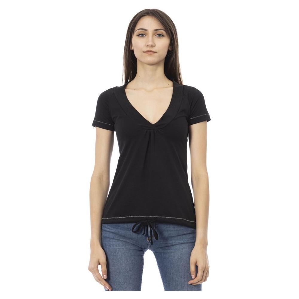Trussardi Action Black Cotton T-Shirt
