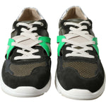 Dolce & Gabbana Multicolor Leather Suede Low Top Sneakers Shoes