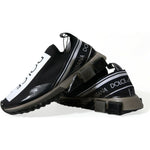 Dolce & Gabbana Black White Slip On Sneakers Sorrento Shoes